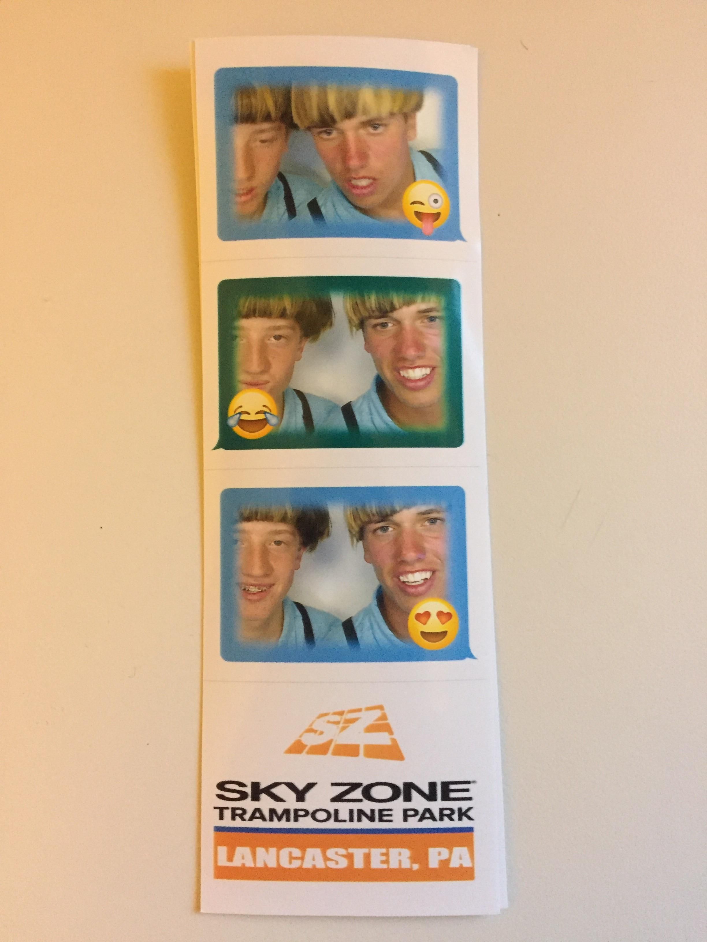 Left in the photo-booth at skyzone in Lancaster, PA.