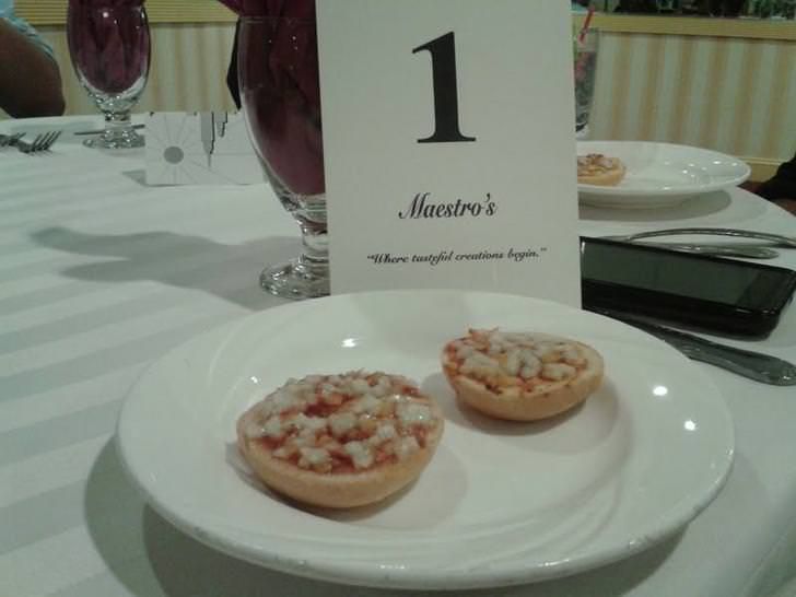 At $75 a person, the hors d'oeuvres at my mother's retirement party were the pinnacle of class.