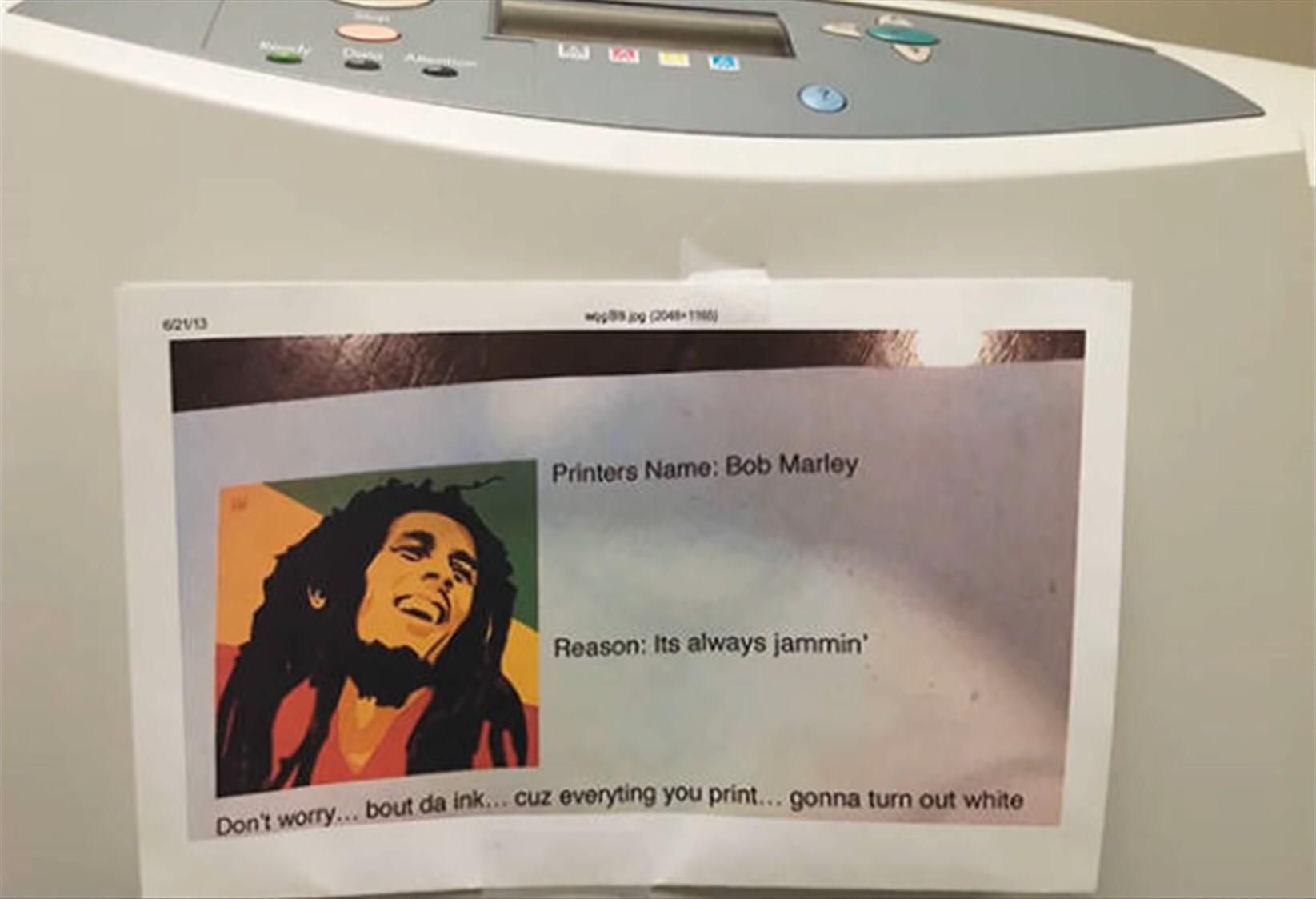 Rastafarian printer