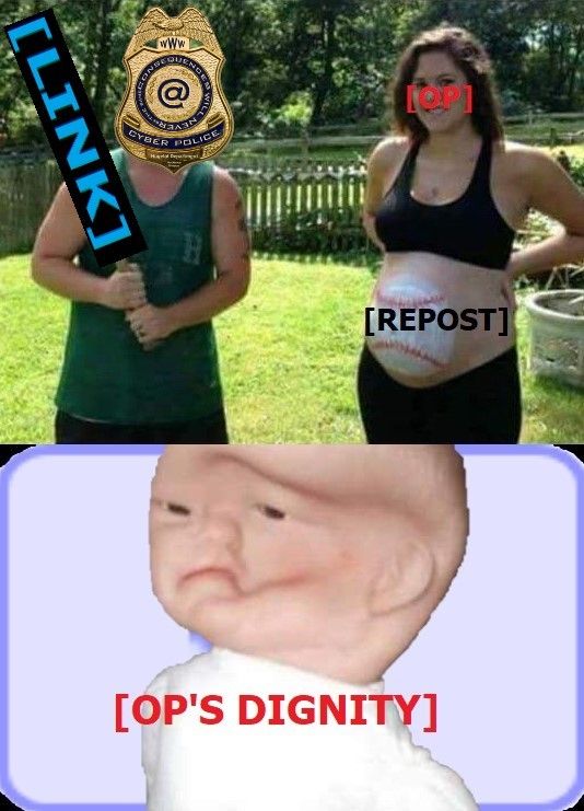 When somebody reposts but you backtraced the original