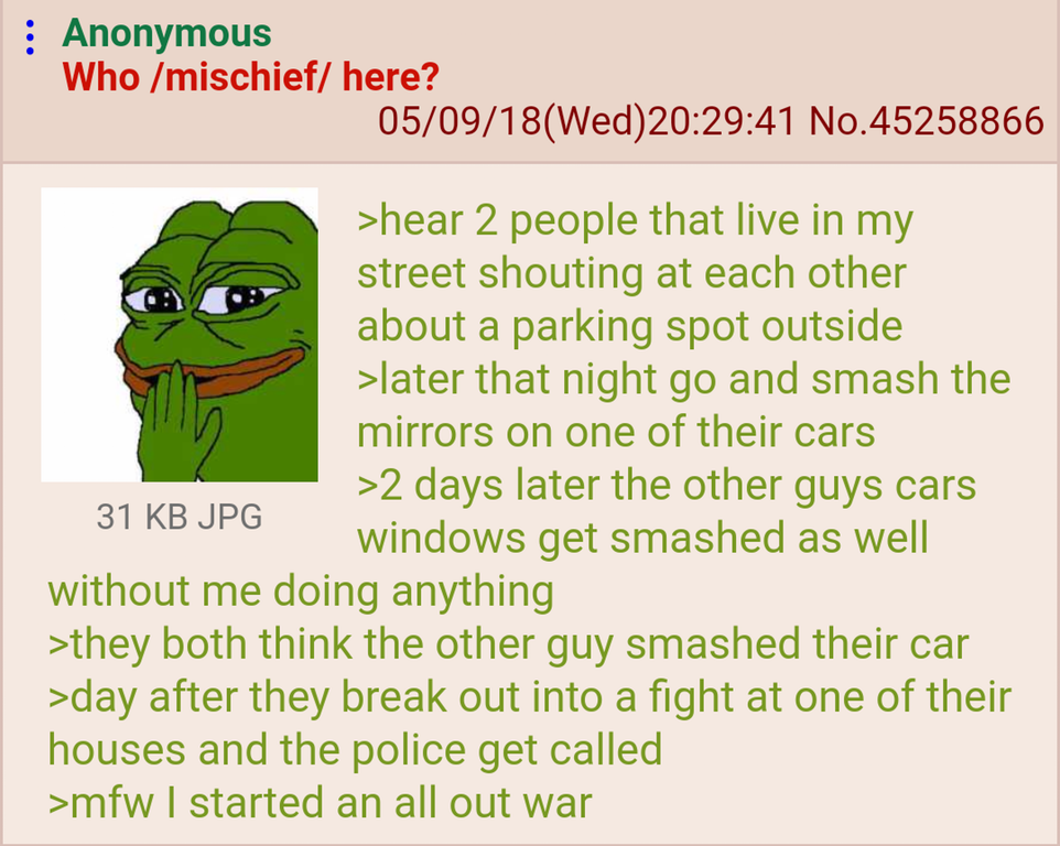 Anon starts a war