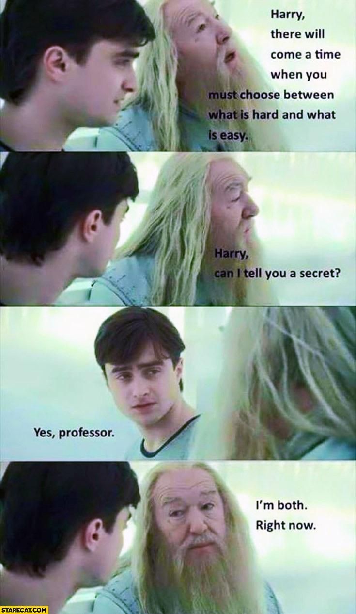 Dumbledore is smoother than his silk robes