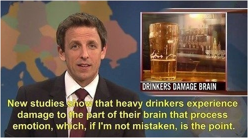 Drinkers damage their brain.