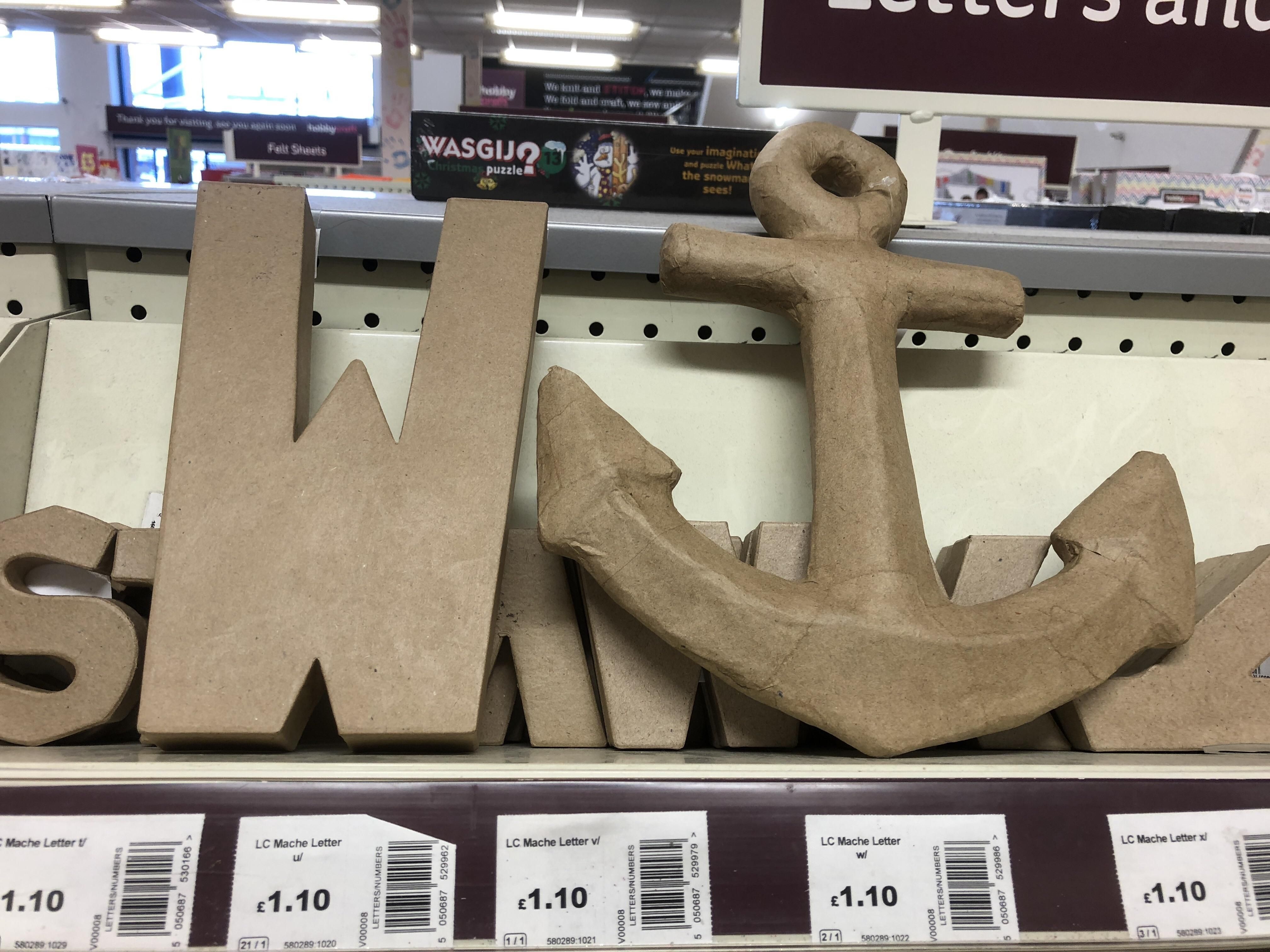 Bored walking around Hobbycraft with my girlfriend and did the most British thing possible...She thought I was immature but I think I’m hilarious!