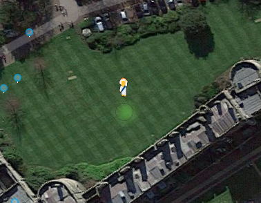 If you use Google Maps to look at Windsor Castle, the Street View person-icon turns into the Queen