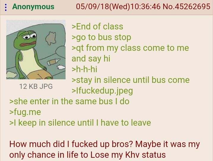 Anon's small talk game is strong