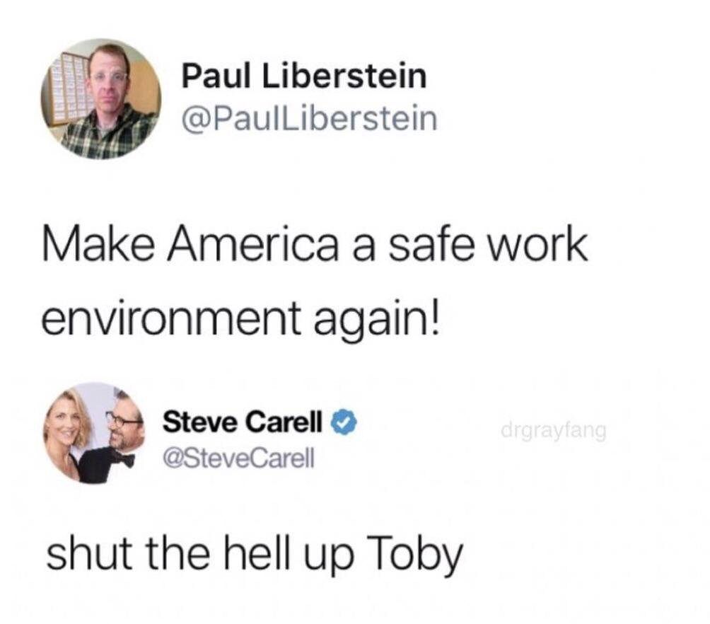Shut the hell up Toby