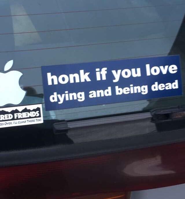 Honk furiously