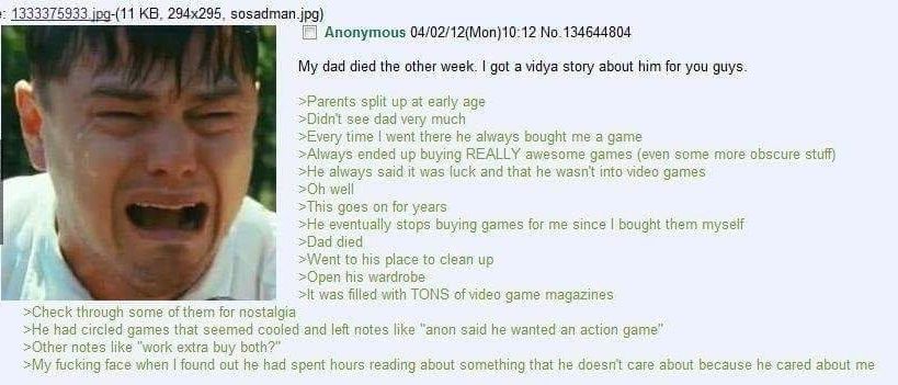 Anon had a great dad...
