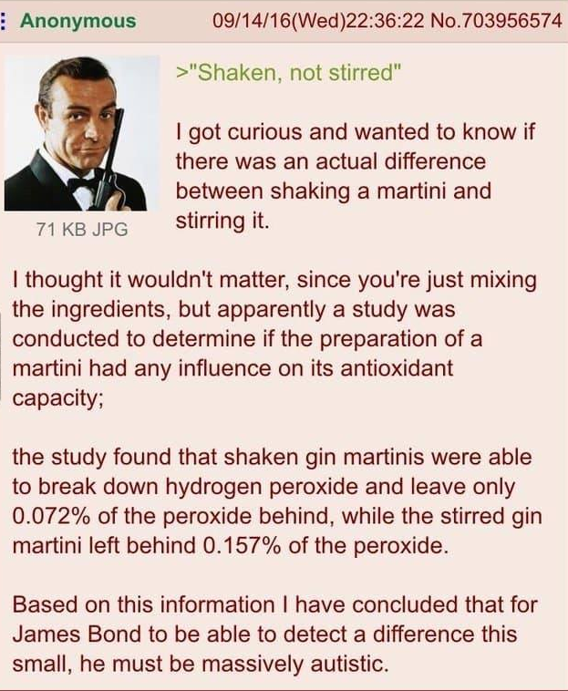 Anon also is autistic for thinking about this