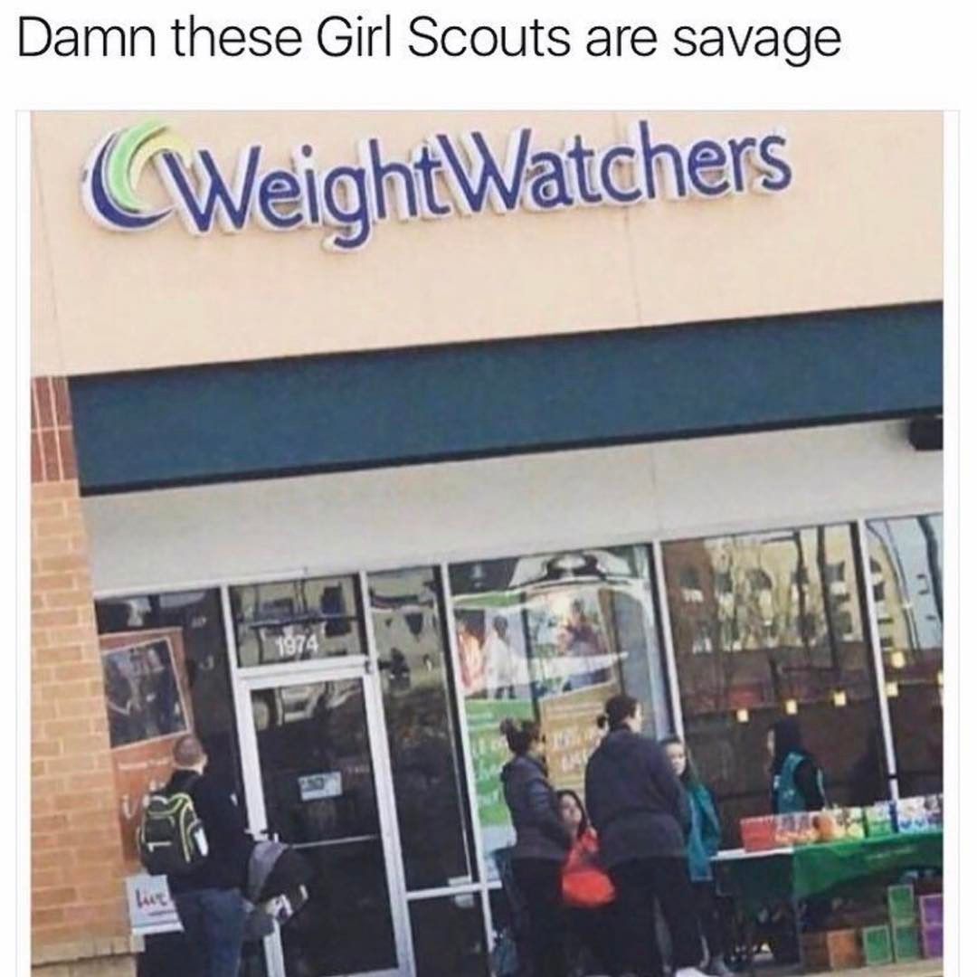 those damn girl scouts!
