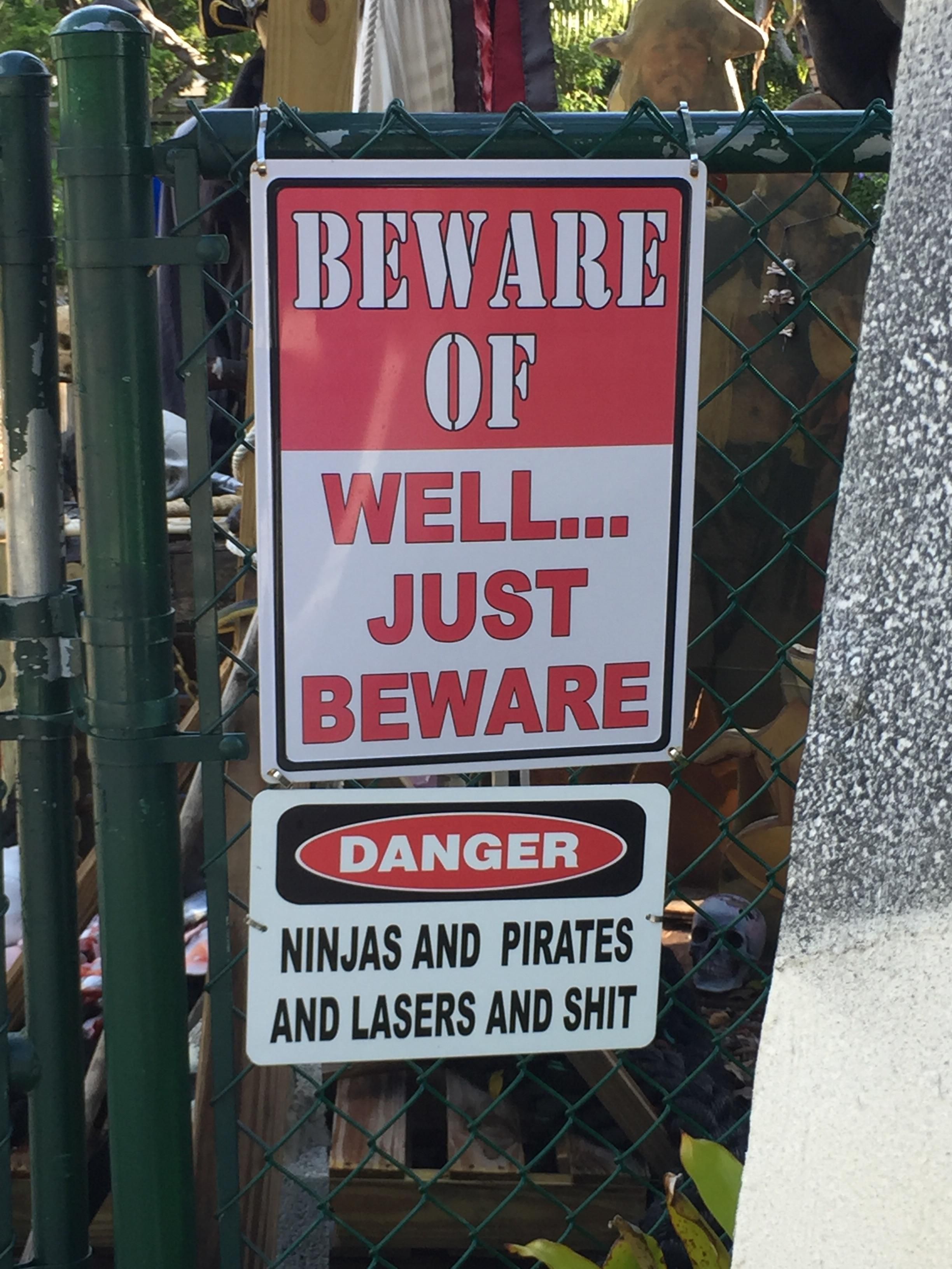 Beware of well... just beware