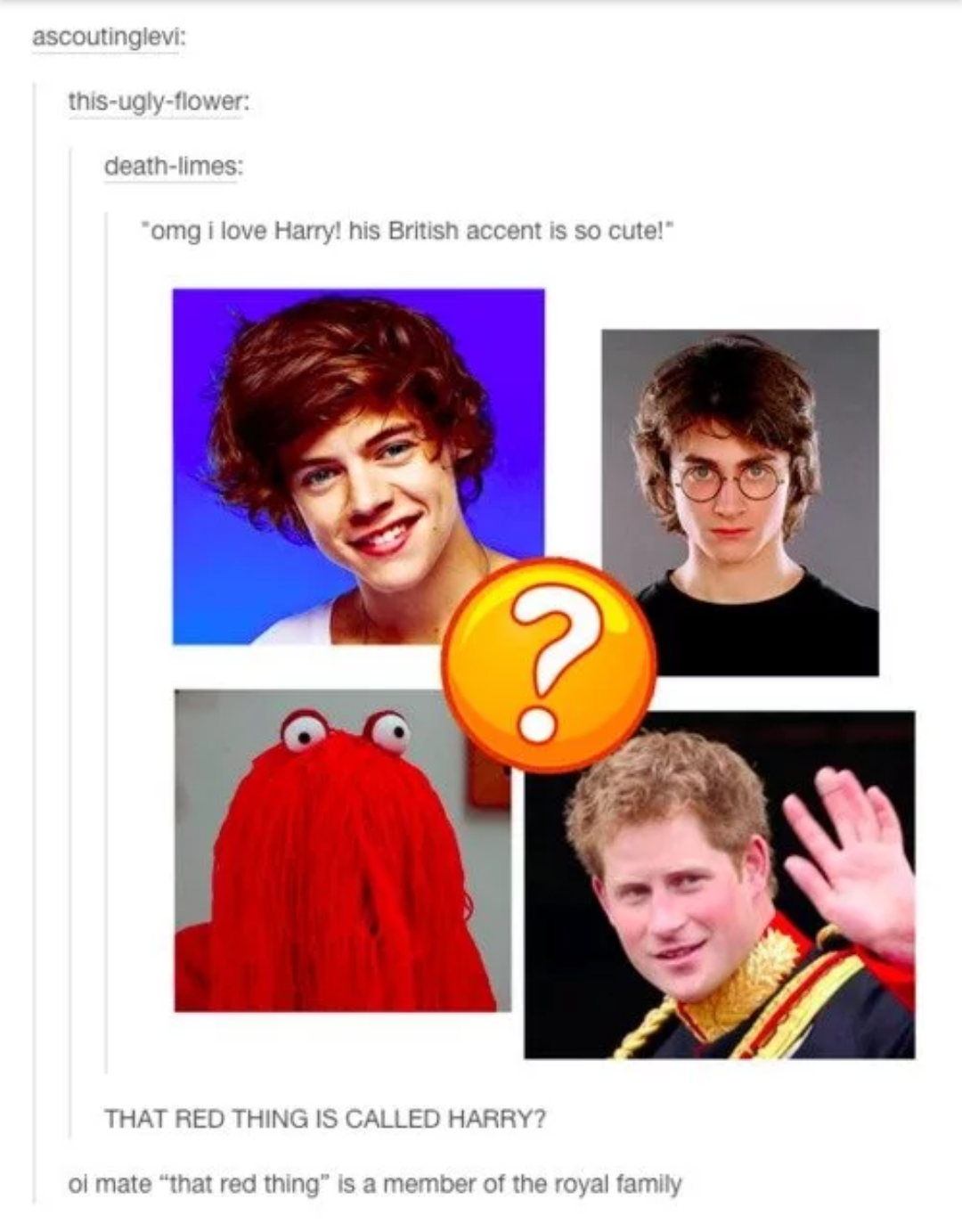 Prince "red thing" Harry