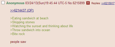 Anon goes to the beach