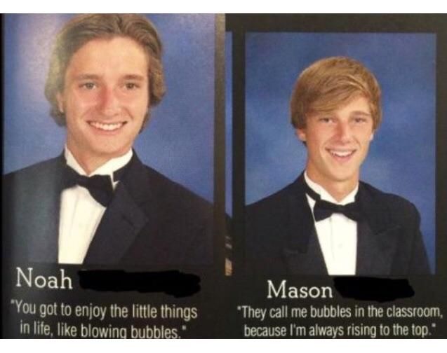 Interesting yearbook quote...