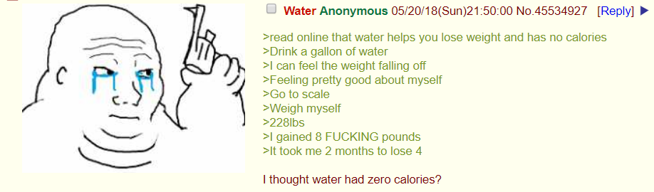 anon tries to lose weight