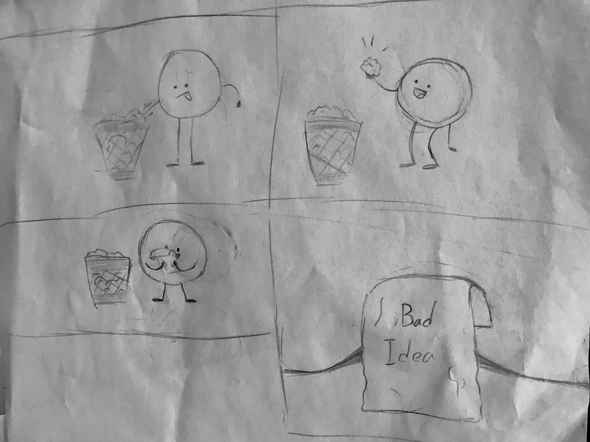 My 11-year-old wants to start a webcomic. Here’s his first one.