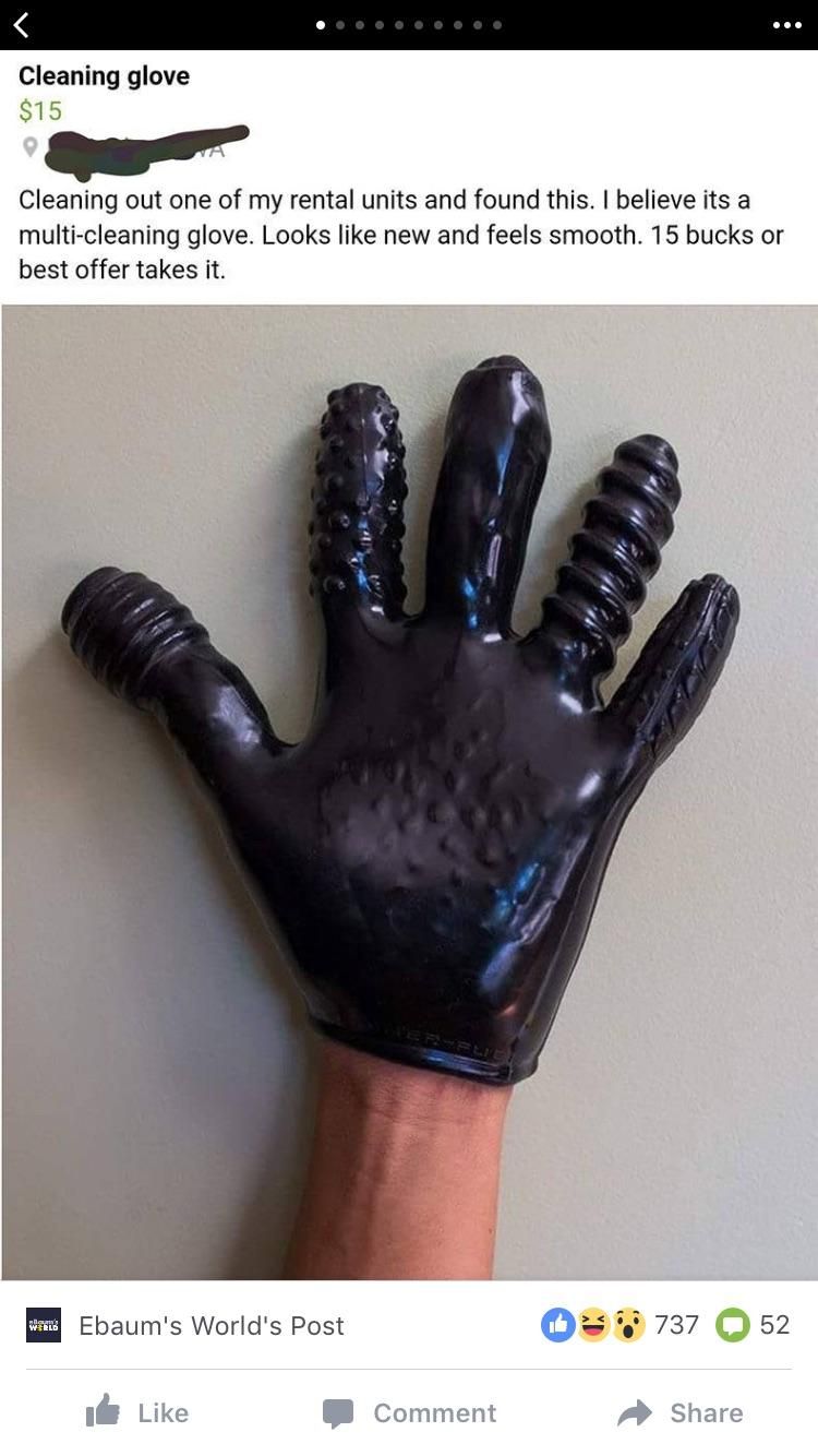 Cleaning glove...