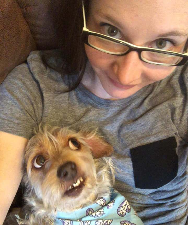 My sister just adopted a dog and I don't think he has warmed up to her yet.