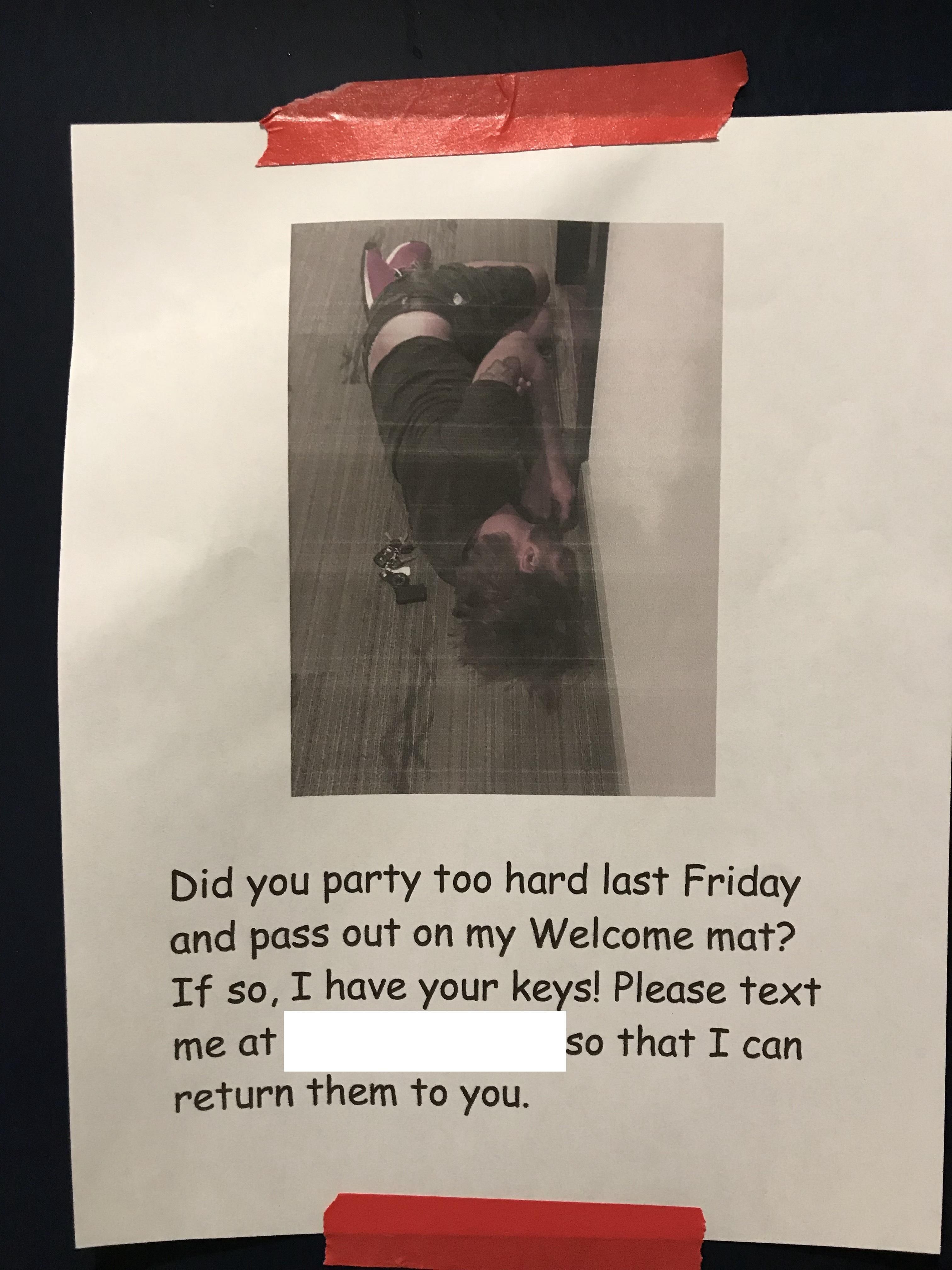Found this posted up in my apartment complex