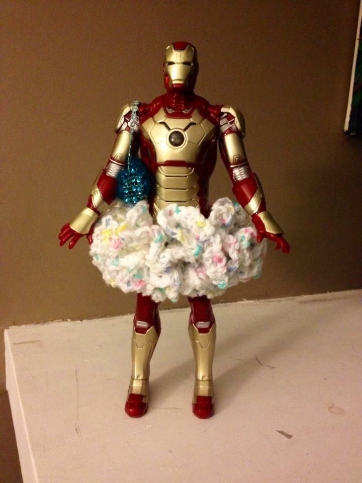 My daughter stole her brother’s favorite toy and gave him a makeover