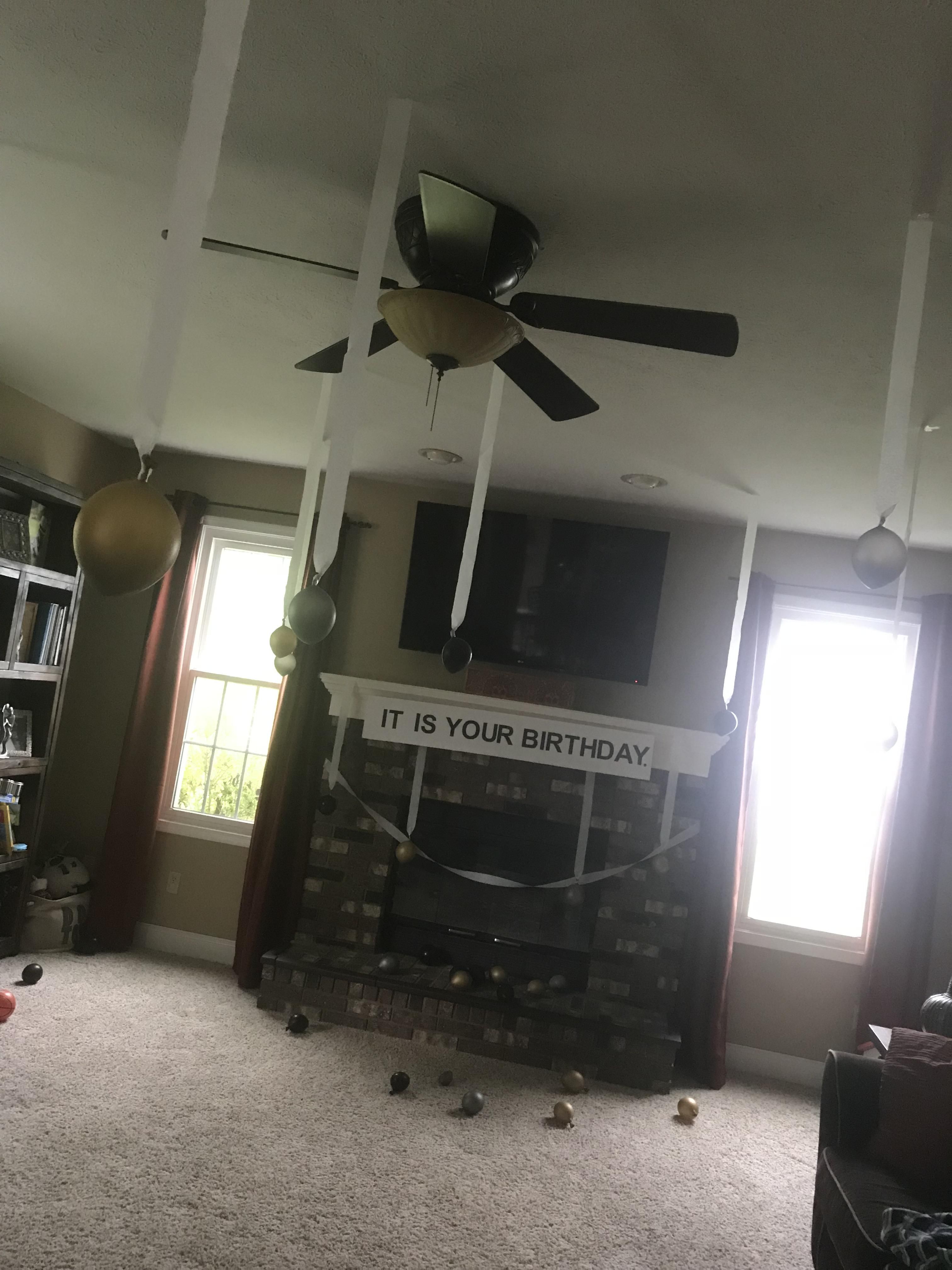 I turn 30 today. My husband thought Dwight & Jim style “The Office” decor was appropriate.