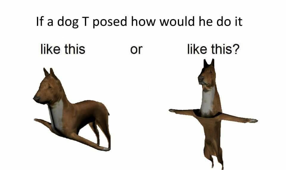 T-posing