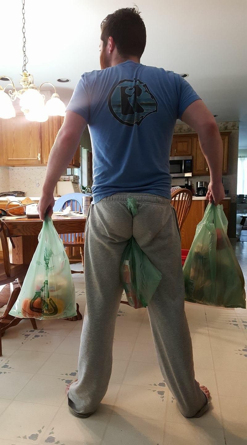 Real men only do it in one trip.