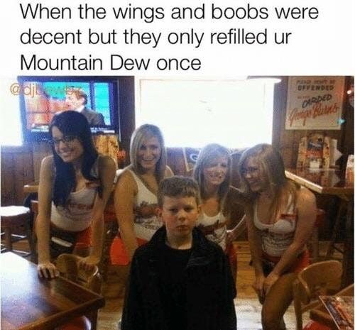 I wanted mountain dew