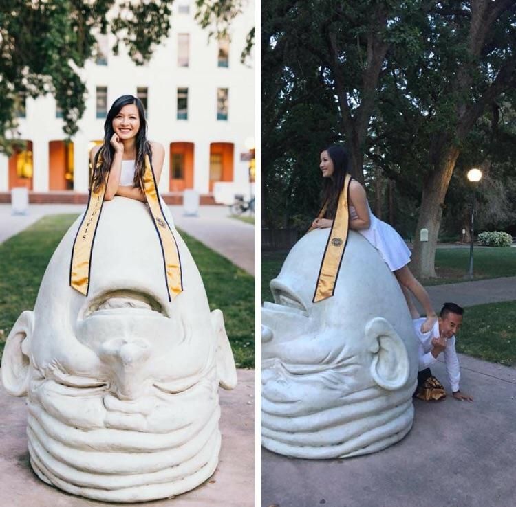Graduation photos: expectation vs. reality