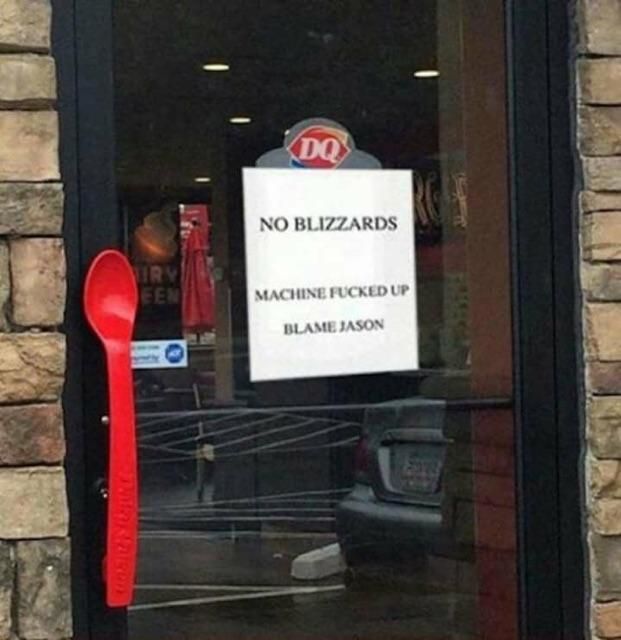 No fuqs given at my local DQ today.