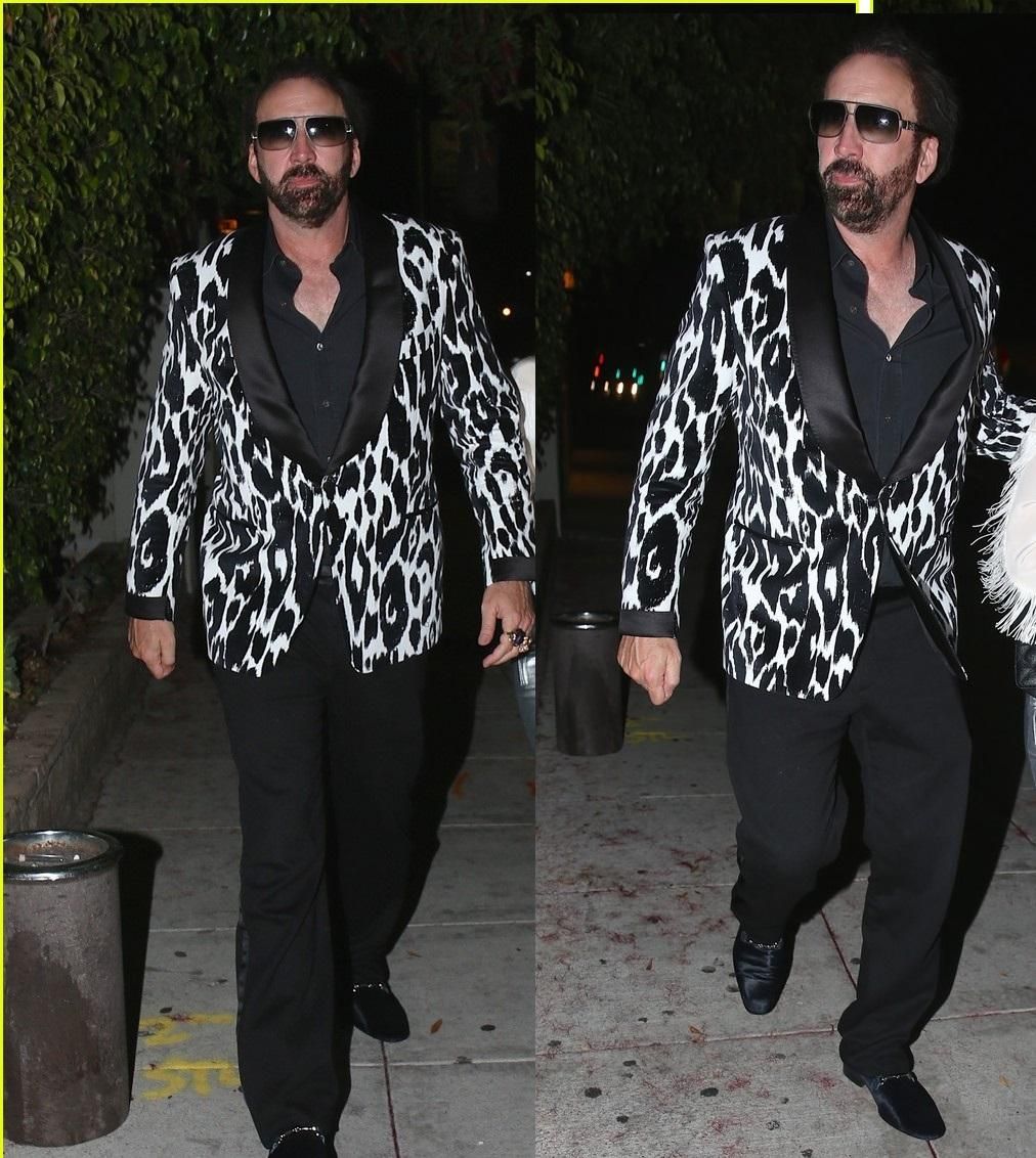 Nic Cage out here looking like he just got off a speedboat in Miami with 100 kilos of blow