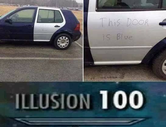 The illusion is perfect