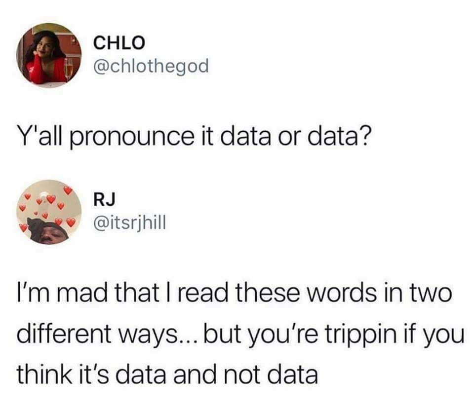Data or Data ?