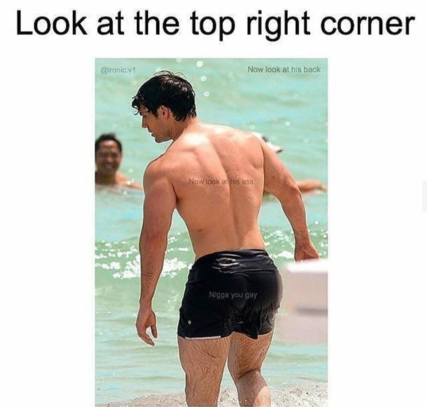 but look straight