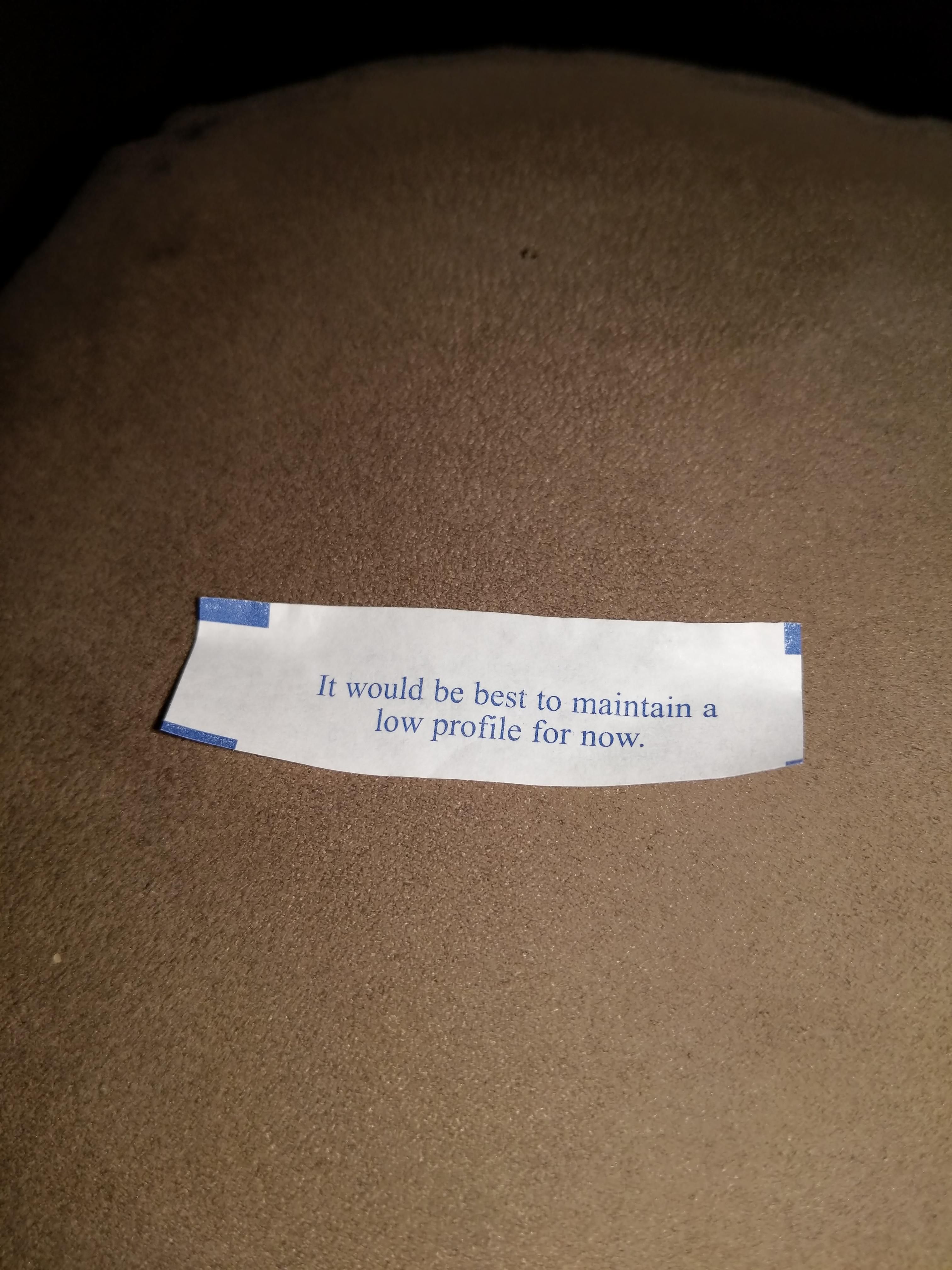 WTF fortune cookie!?!?