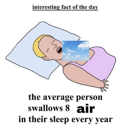I swallow 10 air