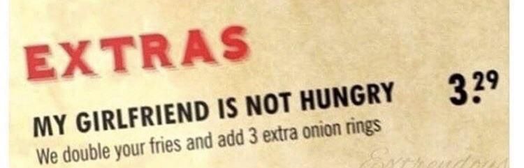This is needed on every menu.