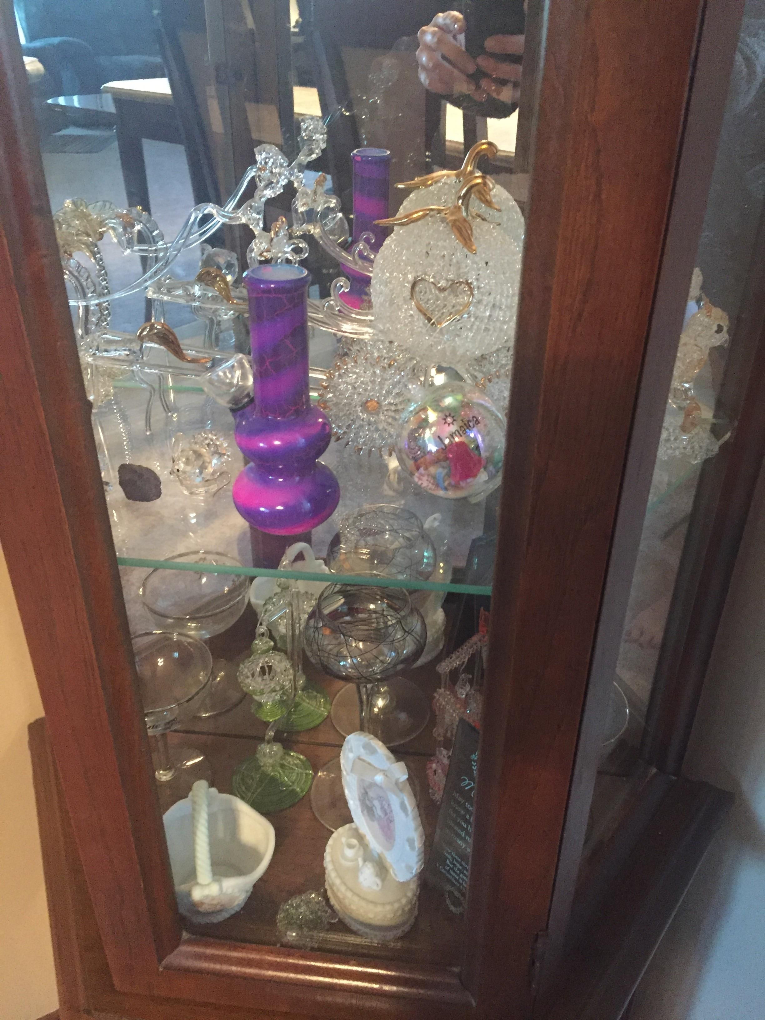 My mom unknowingly bought a bong for her crystal/glass collection. We have no intention of telling her.