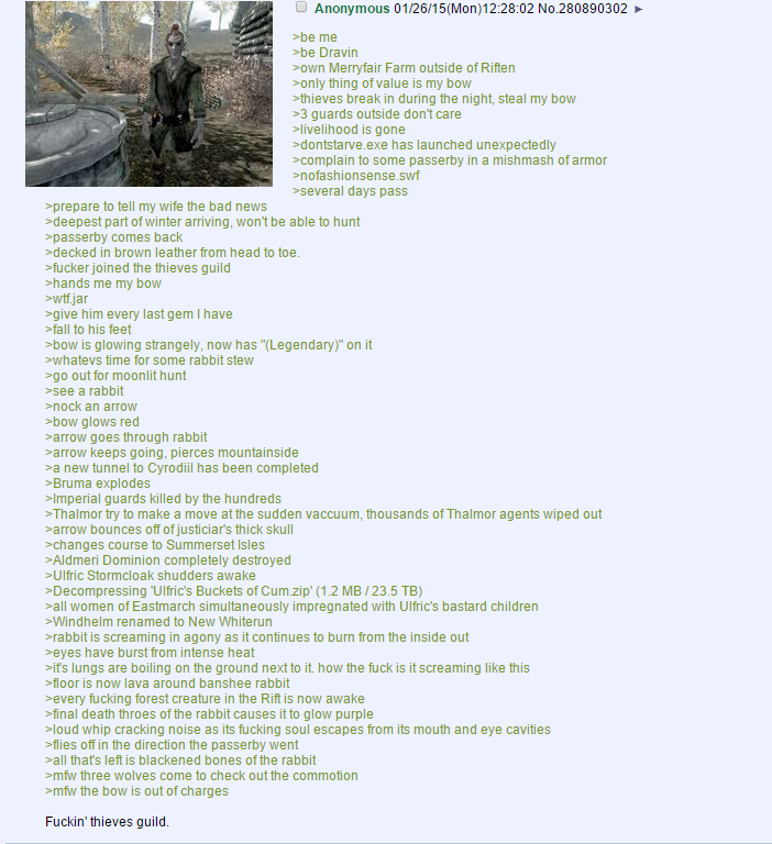 The dragonborn helped me