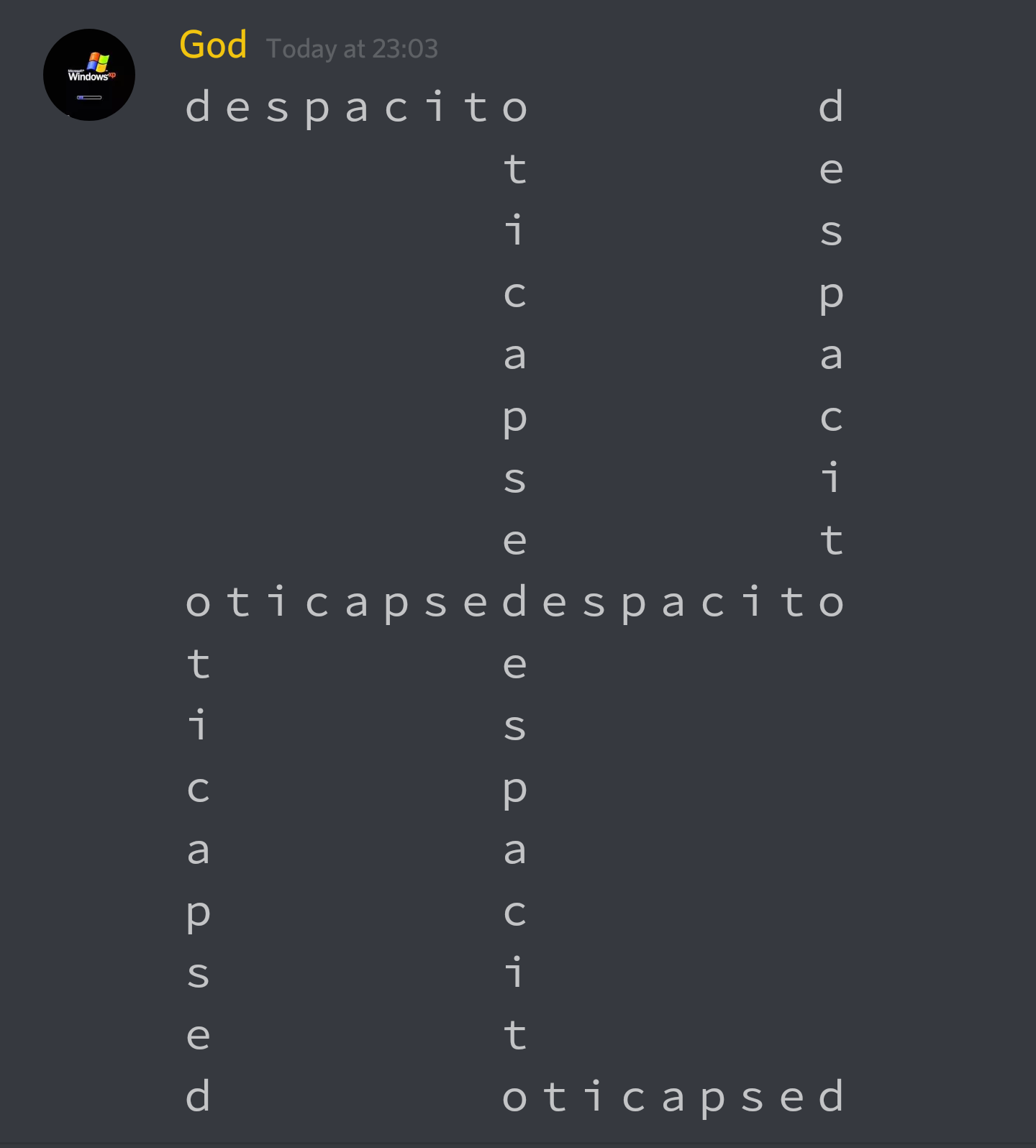 The word of god