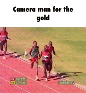 The fast and the camera man