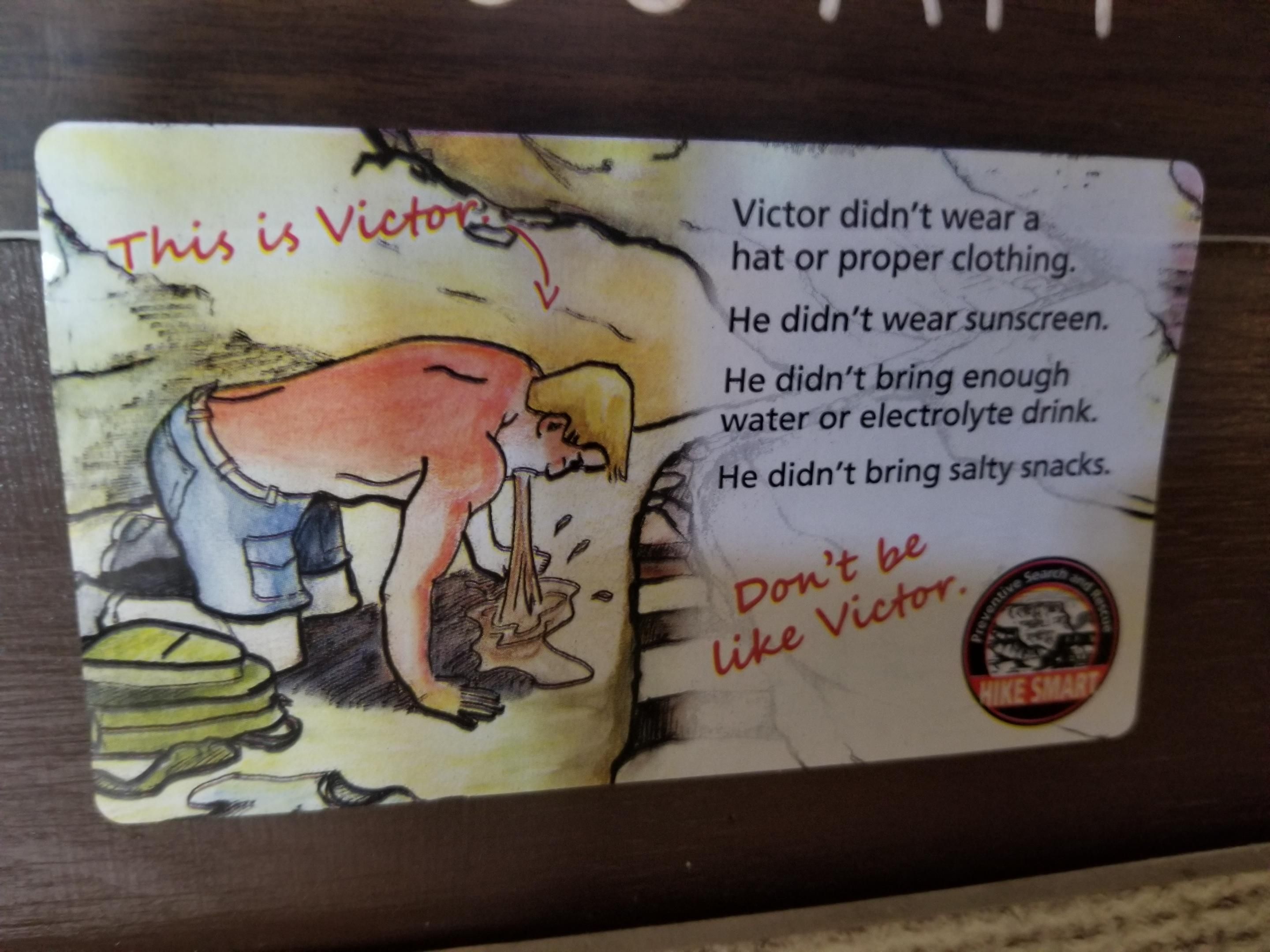 Don't be like Victor.