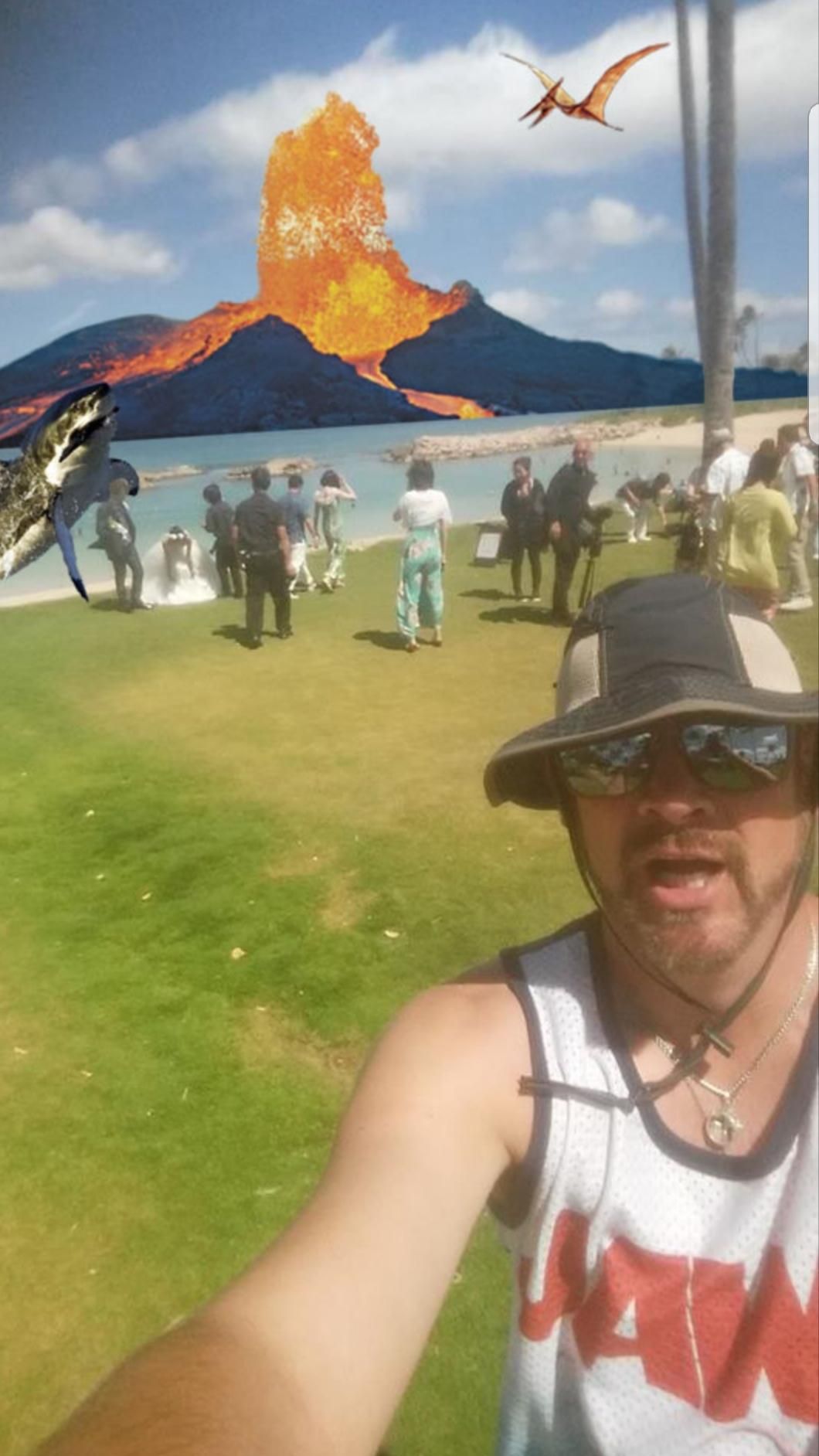 My buddy left Texas to help out in Hawaii. I may have doctored minor details in the photo. I'll donate $10 for every 100 upvotes towards those in need in Hawaii.