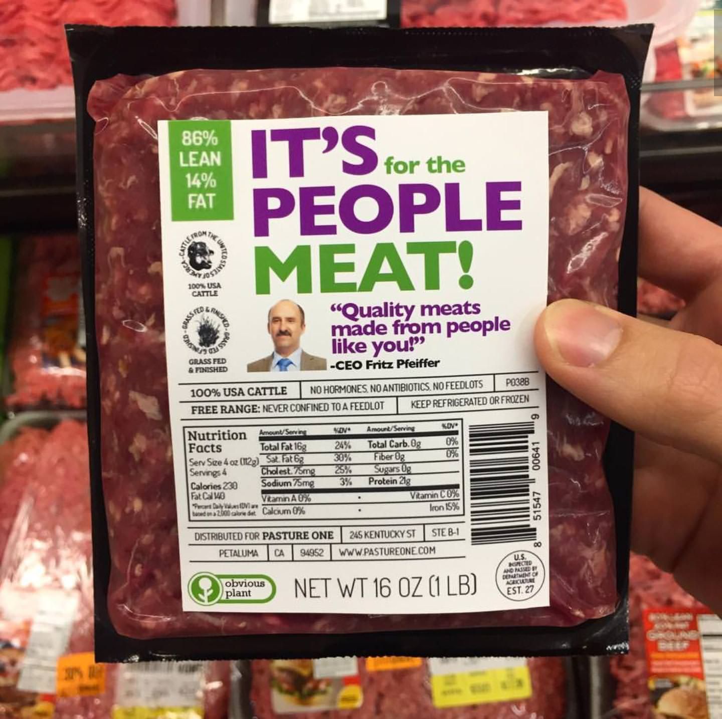 IT'S PEOPLE MEAT!