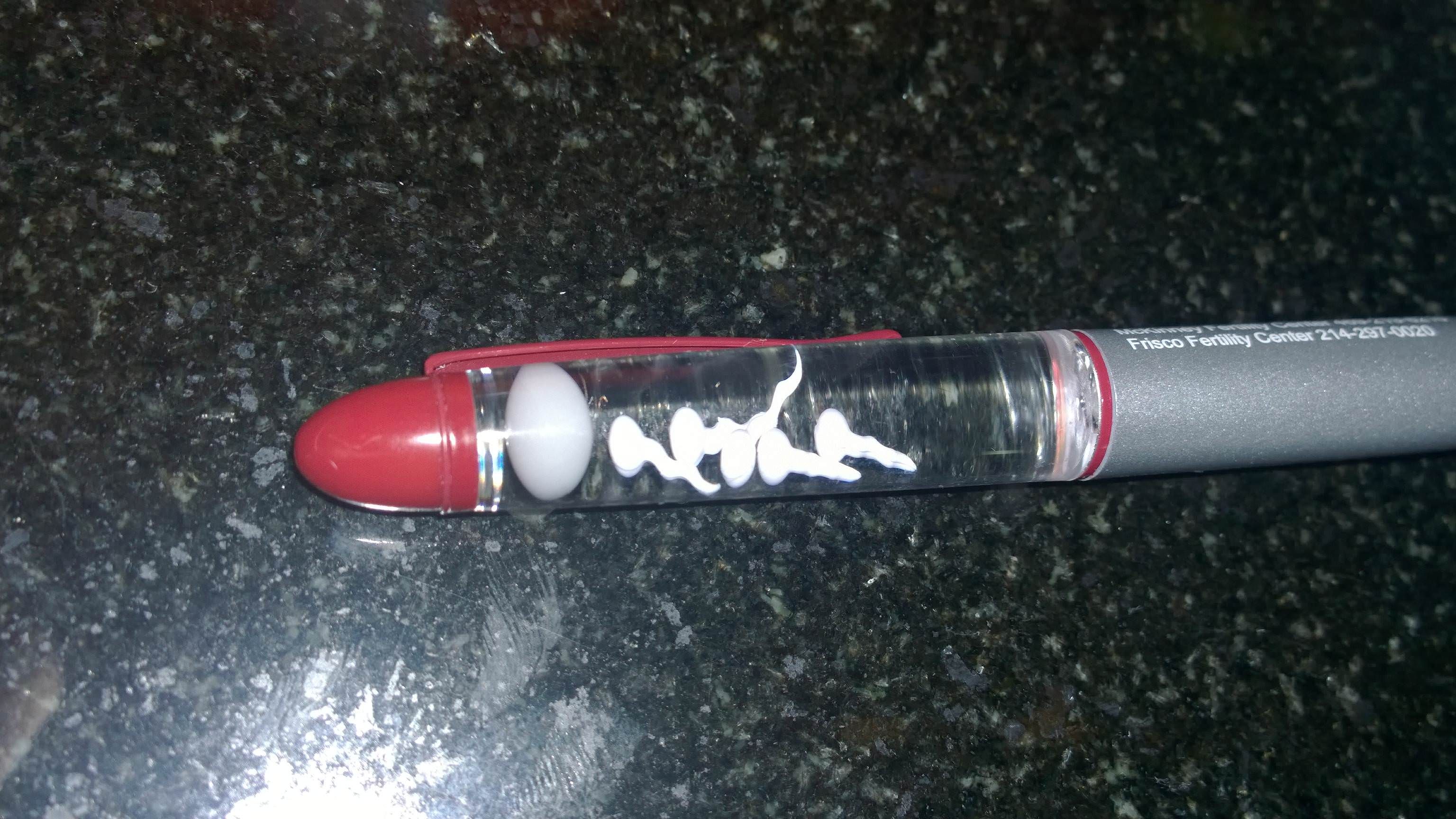 This pen came from a fertility clinic.