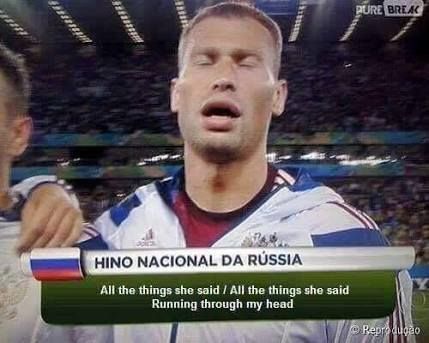 Russian national anthem was truly beautiful