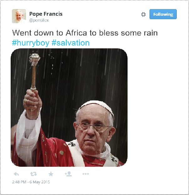 Thank you Holy Father