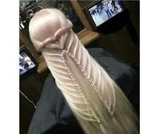 “8 hours at the hairdresser just to look like a huge penis”