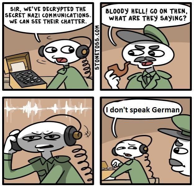 Nien sprechen sie Deutsch